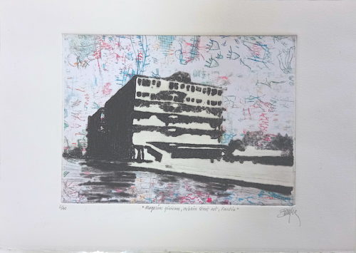 Caroline Bouyer <br> Magasins généraux, urban street art, Pantin