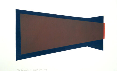 Chloé Bocquet<br> Rose sur bleu