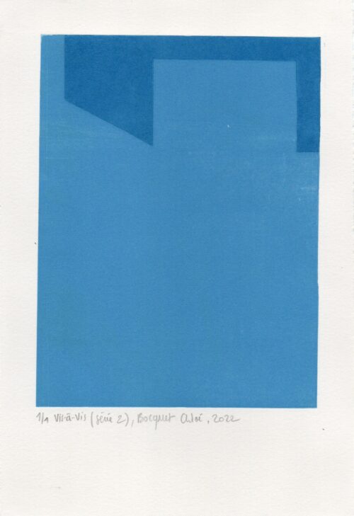 Chloé Bocquet<br> Vis-à-vis (série 2) Bleu