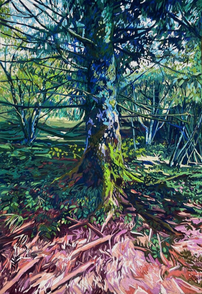 Solenn Marrel <br> Blue-Pink Tree Portrait 2