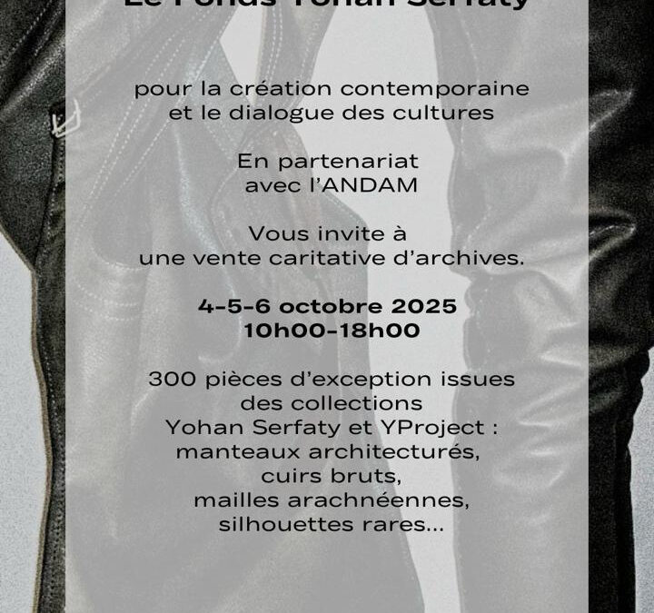 Vente caritative – Archives Yohan Serfaty