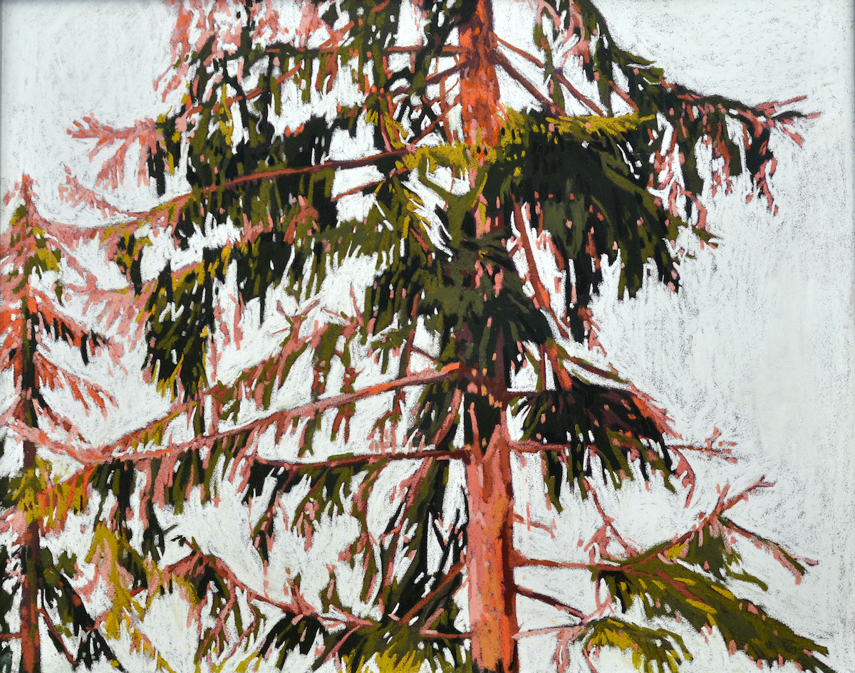 Solenn Marrel <br> Polyptyque – Intérieurs de forêt rosejaune – Image 7